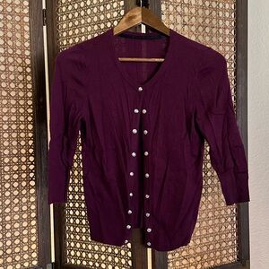 Burgundy/purple cardigan